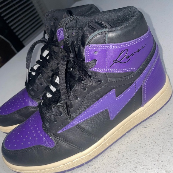 Air Kiy size 8 black and purple - Picture 1 of 1